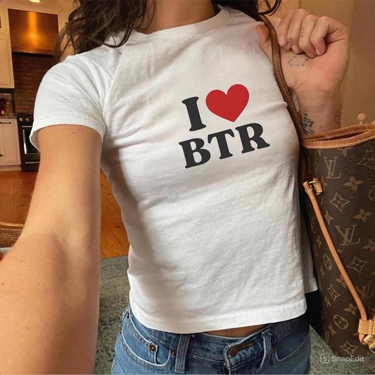 I Love Big Time Rush BTR Baby Tee, Big Time Rush In Real Life Worldwide Tour 2025 Baby Tee, Big Time Rush 2025 Concert Baby Tee