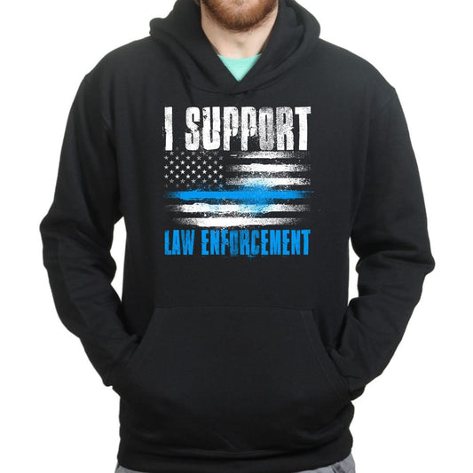 Support Law Enforcement Hoodie Style001