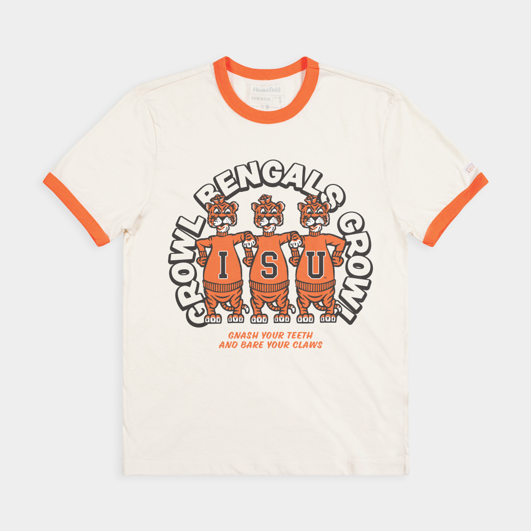Vintage Idaho State "Growl Bengals Growl" Ringer Tee Style001