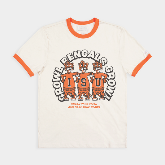 Vintage Idaho State "Growl Bengals Growl" Ringer Tee Style001
