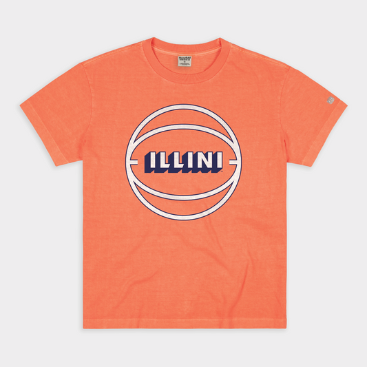 Vintage Illini Basketball Vintage Heavyweight Tee Style001