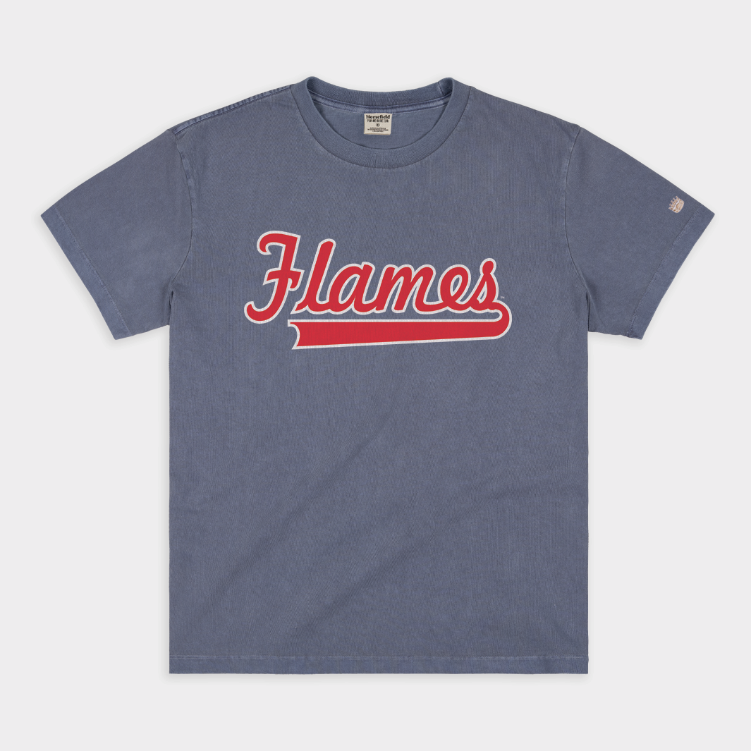 UIC Flames Script Vintage Heavyweight Tee