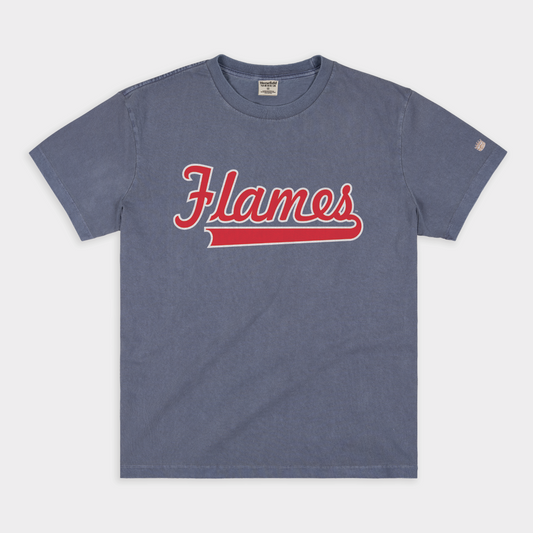 UIC Flames Script Vintage Heavyweight Tee