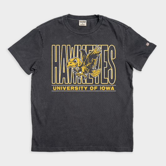 Retro '90s Iowa Hawkeyes Vintage Heavyweight Tee Style001