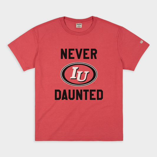 Never Daunted Vintage IU Oval Logo Vintage Heavyweight Tee