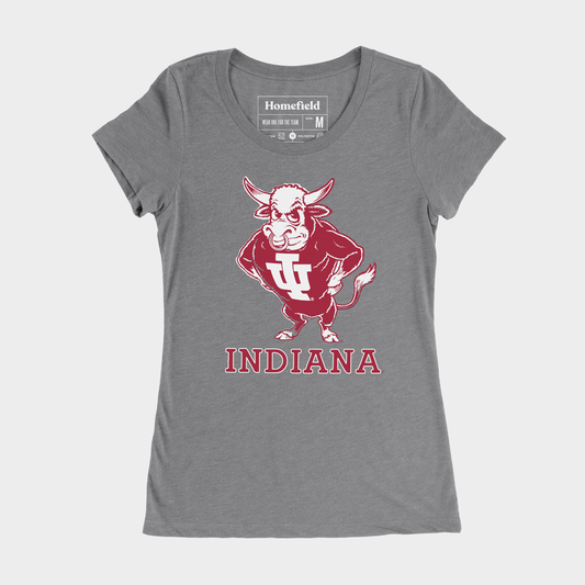 Vintage IU Hoosiers Bison Women's Tee Style001