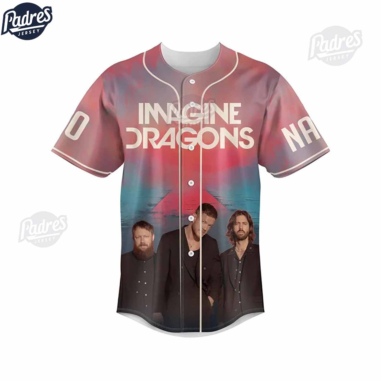 Imagine Dragons Loom World Tour Custom Baseball Jersey - Padres Jersey Oasis: Elevate Your Baseball Style Game