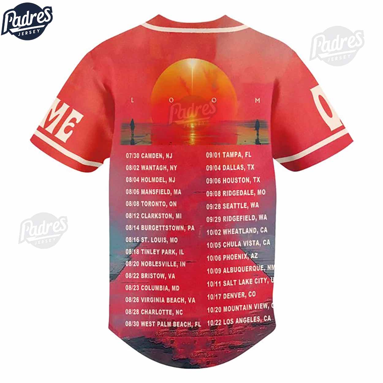 Imagine Dragons Loom World Tour Custom Red Baseball Jersey - Padres Jersey Oasis: Elevate Your Baseball Style Game