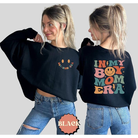 In My Boy Mom Era Sweatshirt, Boy Mom Hoodie, Boy Mom Club Shirt, Expecting Mom Sweater, New Mom Sweatshirt, Cool Moms Club Shirt, Gender Reveal Sweater