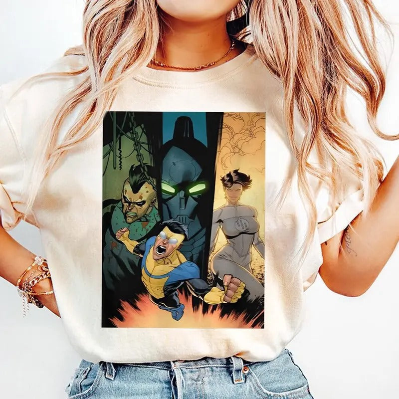 Invincible Shirt - Invincible Universe Cartoon T-Shirt, Shirt Omni-Man shirt, Invincible Mark Superhero T Shirt tm143
