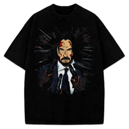 JWick Comic Vintage Style Graphic Design T-Shirt Crewneck Cotton