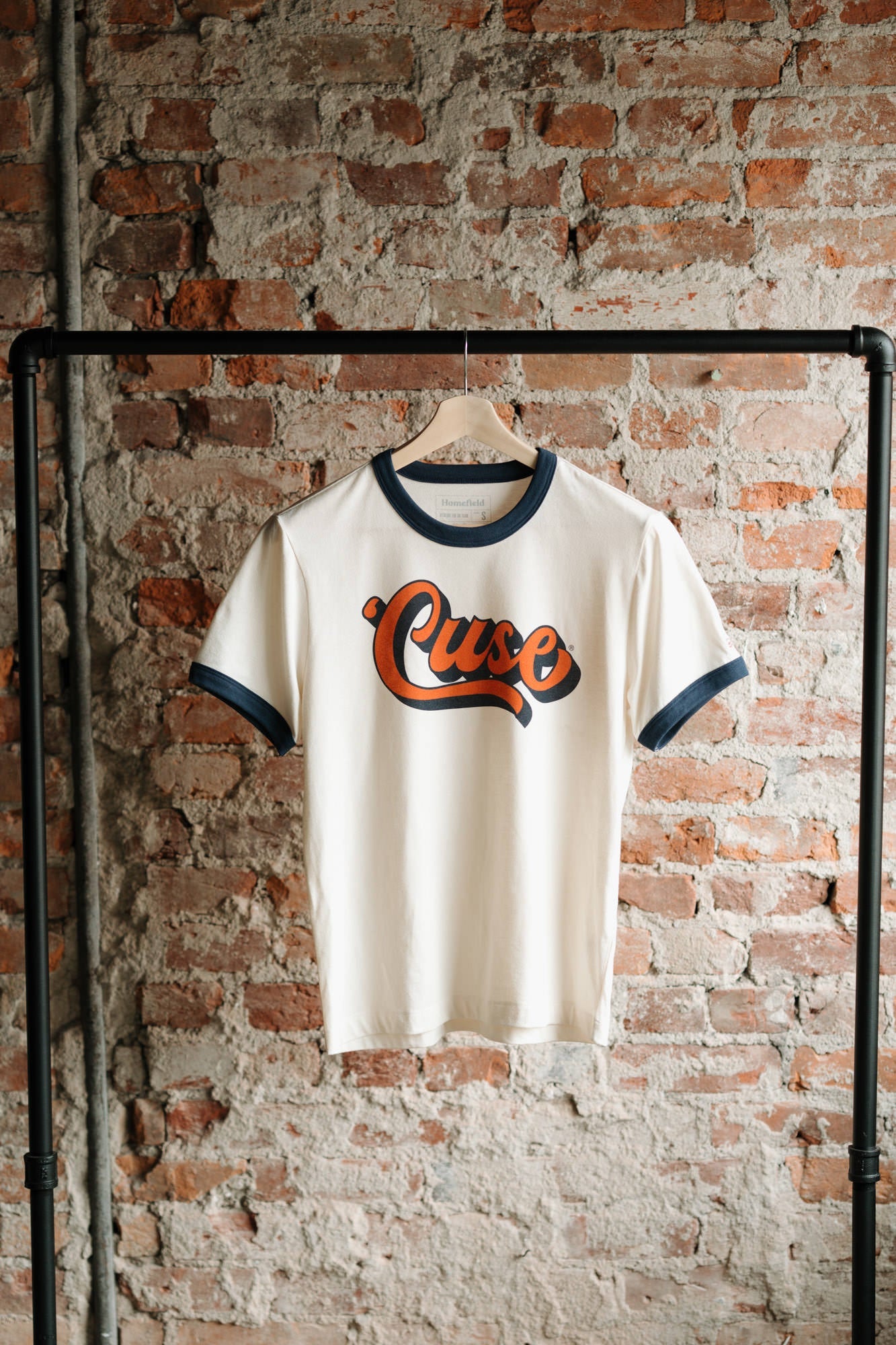 Syracuse Script "'Cuse" Ringer Tee Style001