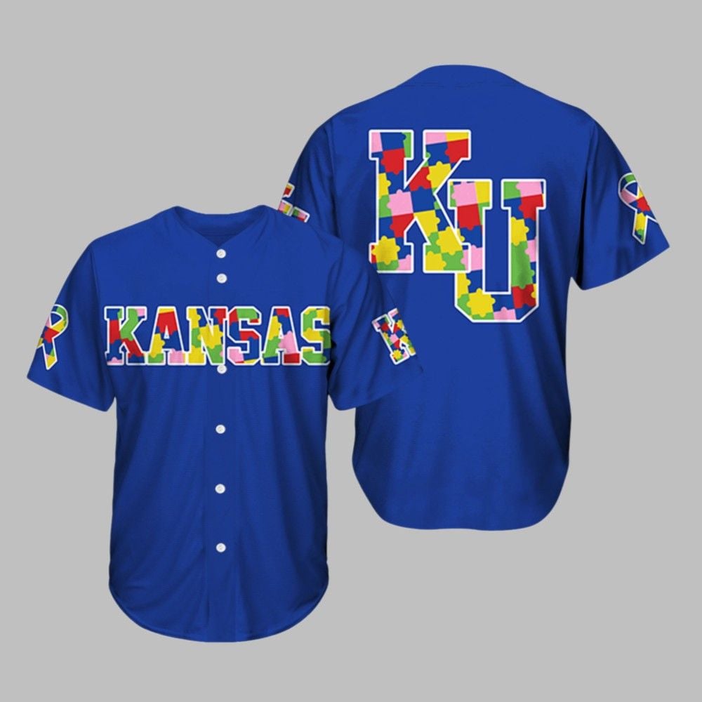 Jayhawks Autism Awareness Night 2025 Jersey - Grishko.com