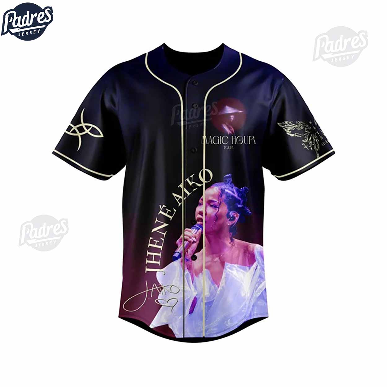 Jhene Aiko Magic Hour Tour Custom Baseball Jersey - Padres Jersey Oasis: Elevate Your Baseball Style Game