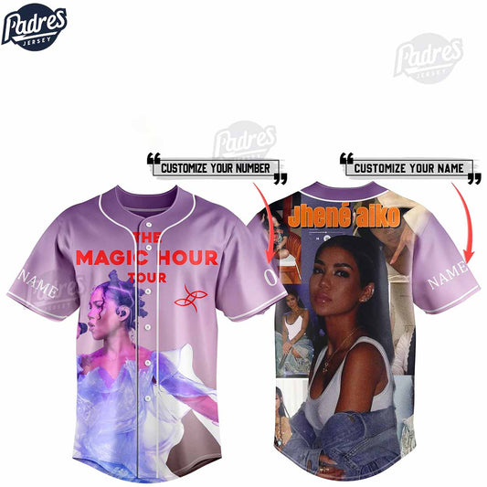 Jhene Aiko The Magic Hour Tour Custom Baseball Jersey Gifts - Padres Jersey Oasis: Elevate Your Baseball Style Game