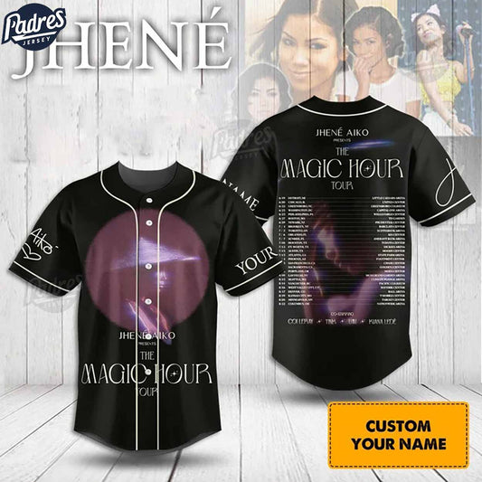 Jhene Aiko The Magic Tour Personalized Baseball Jersey Style - Padres Jersey Oasis: Elevate Your Baseball Style Game