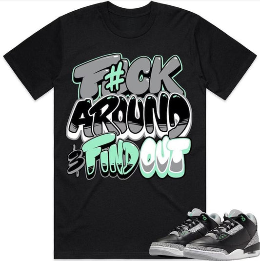 Jor.dan Retro 5 Olive 5s Shirt to Match - Celadon F#ck Around, Jordan 5 Olive Tee, Gift for Fan, Jordan Olive 5s Shirt, Jordan Gift Shirt