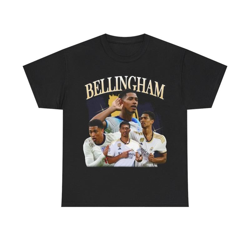Jude Bellingham Classic Comfort Heavy Cotton Tee Casual Menswear Top Graphics Underwear Man Tshirt Streetwear Shortsleeve T-Shirt