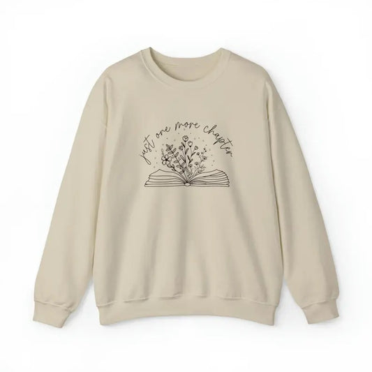 Just One More Chapter Sweatshirt, Book Lover Sweatshirt Gift Teacher Librarian Gift, Reading Crewneck Sweatshirt, Booktok Bookworm  sweater and hoodie