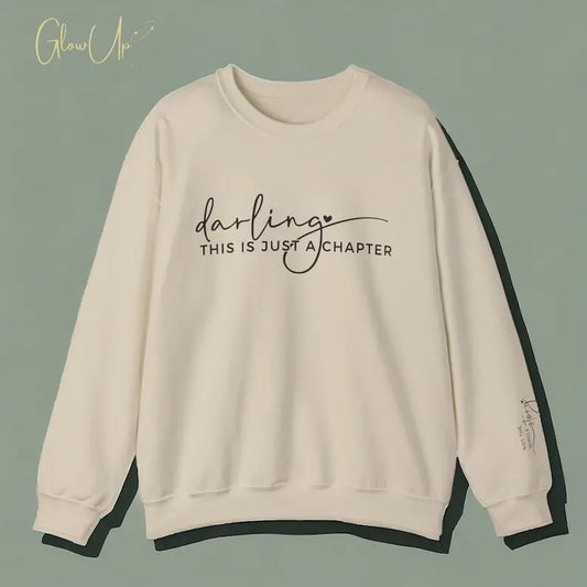 Just a Chapter Crewneck Sweatshirt | Mental Health Motivational Inspirational Self Love Sweater | Cozy Book Lover Sweater | Mom life