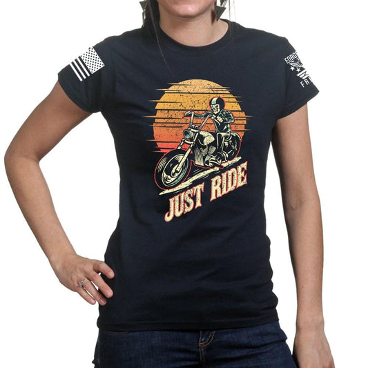 Just Ride Ladies T-shirt Style001