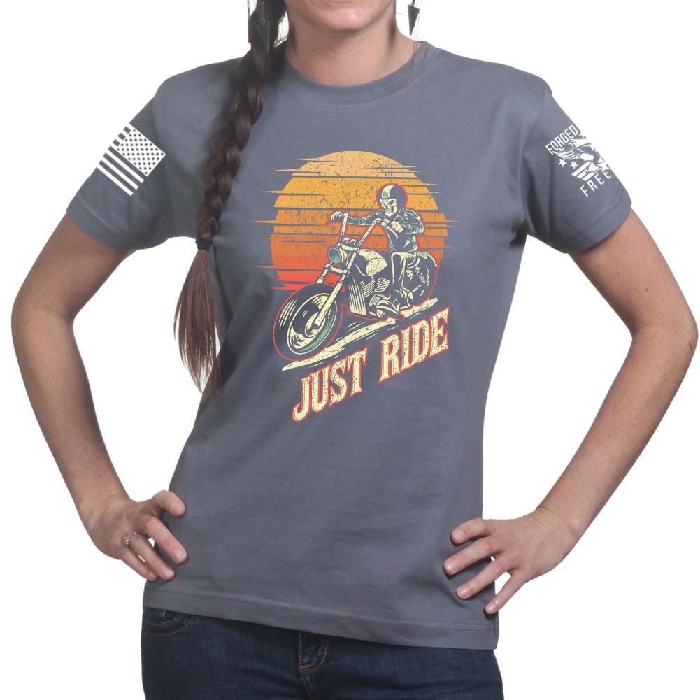 Just Ride Ladies T-shirt Style001