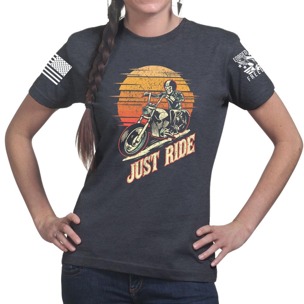 Just Ride Ladies T-shirt Style001