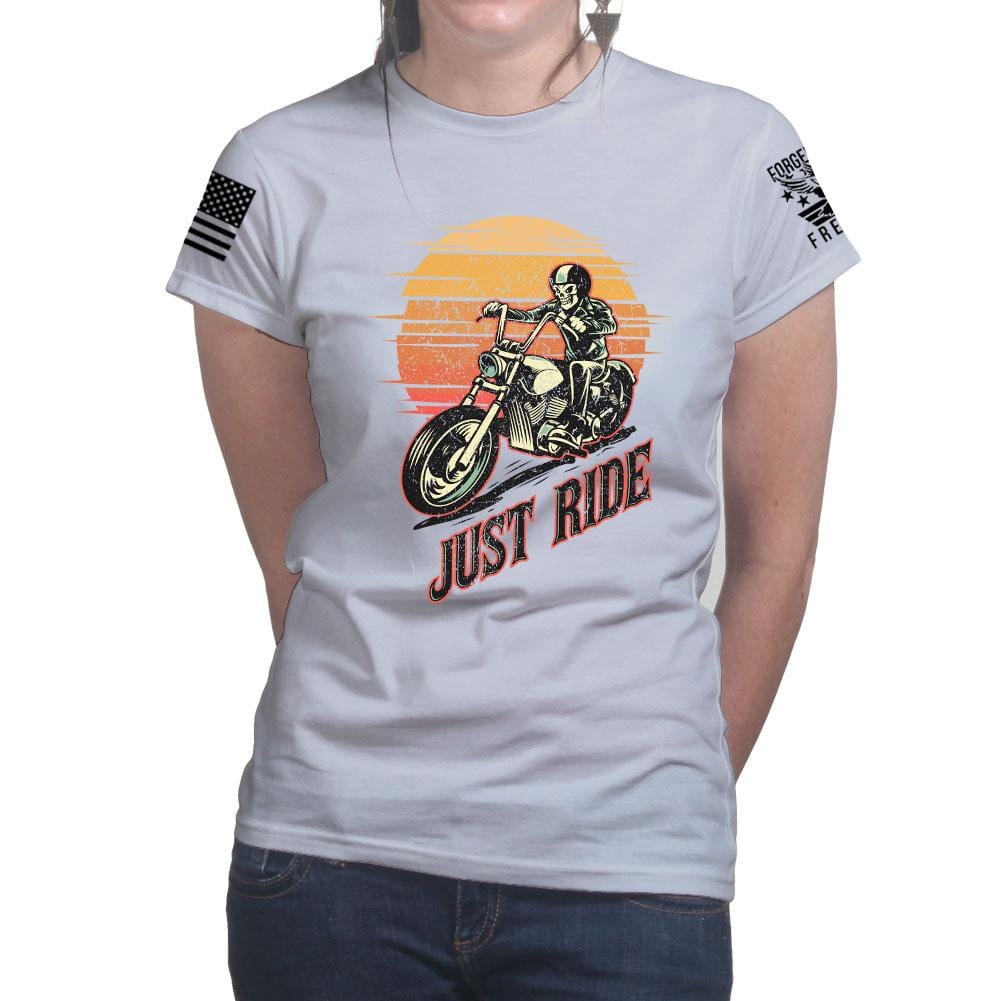 Just Ride Ladies T-shirt Style001