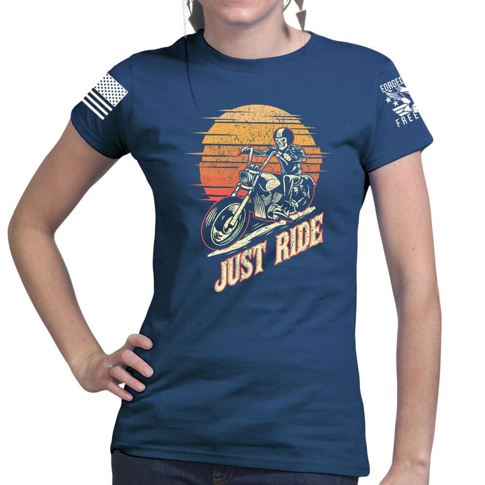 Just Ride Ladies T-shirt Style001