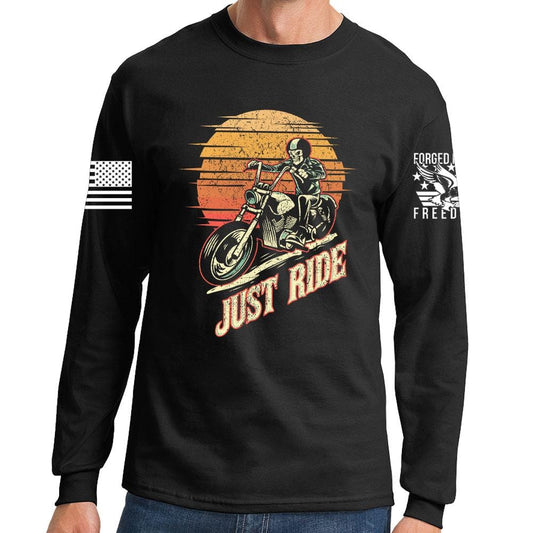 Just Ride Long Sleeve T-shirt Style001