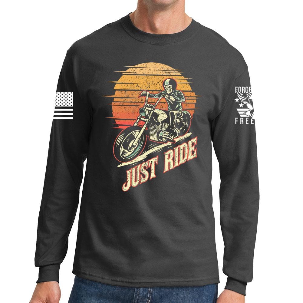 Just Ride Long Sleeve T-shirt Style001