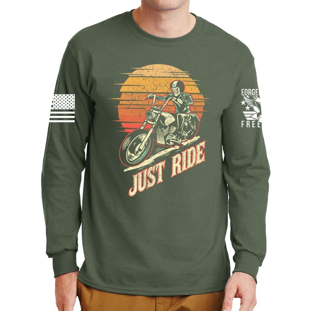 Just Ride Long Sleeve T-shirt Style001
