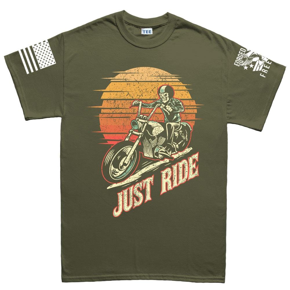 Just Ride Men's T-shirt Style001