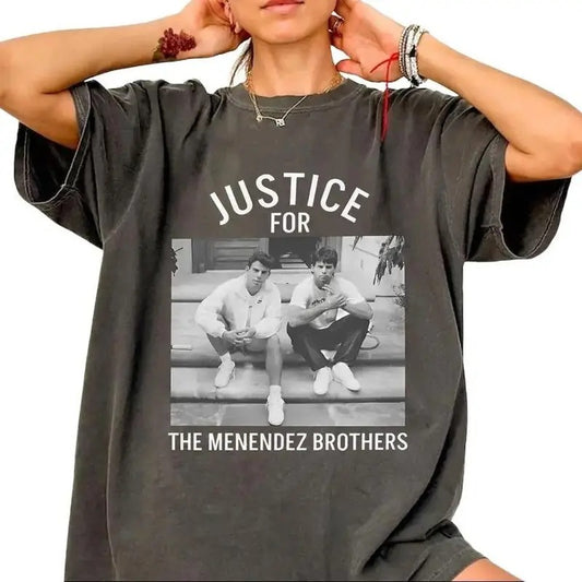 Justice for the Menendez Brothers Shirt, True Crime Shirts, Free Erik and Lyle Menendez Tshirt, TV Show Fan Gift, Nicholas Chavez T-Shirt