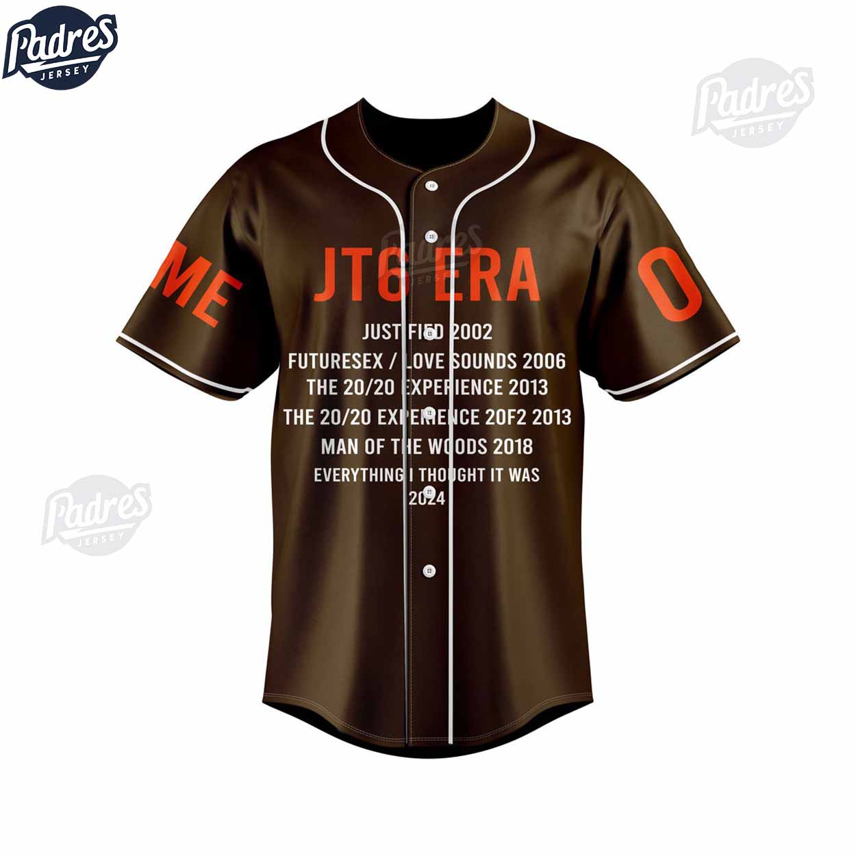 Justin Timberlake The Forget Tomorrow World Tour 2024 Custom Baseball Jersey - Padres Jersey Oasis: Elevate Your Baseball Style Game
