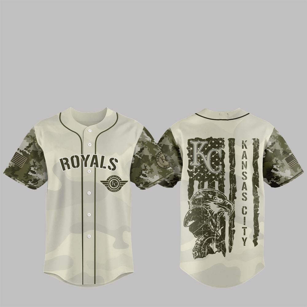 KC Royals 2025 Armed Forces Day Night Jersey - Grishko.com