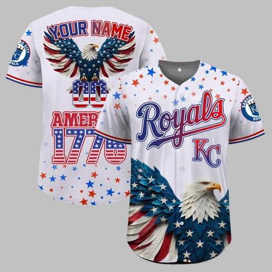 KC Royals Independence Day Baseball Jersey 2025 - Grishko.com