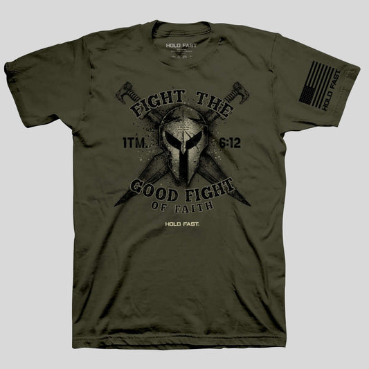 HOLD FAST Mens T-Shirt The Good Fight Style001