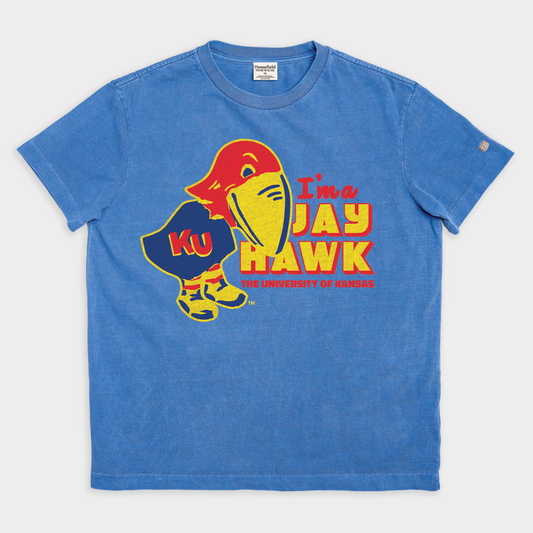 Retro Kansas "I'm a Jayhawk" Vintage Heavyweight Tee