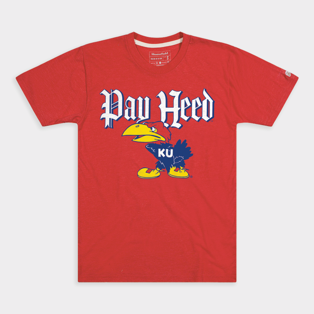 Vintage Kansas Jayhawks "Pay Heed" Tee Style001