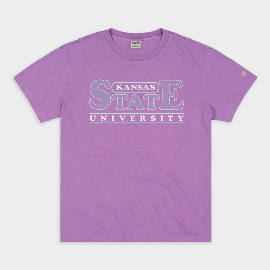 Retro Kansas State Wordmark Vintage Heavyweight Tee Style001