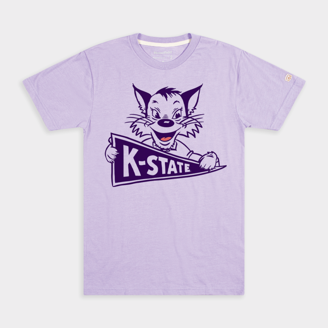 Vintage Kansas State Wildcats Pennant Tee Style001