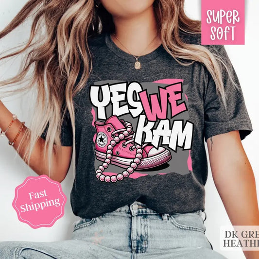 Kamala Harris Shirt, Election 2024 Shirt, Madam President Shirt, Chucks and Pearls, Women's Rights TShirt