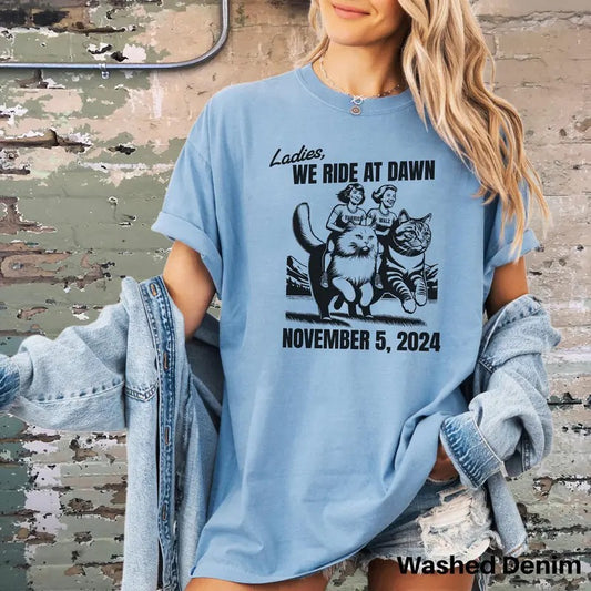 Kamala Harris T-Shirt, Comfort Colors Harris Walz Shirt, Cat Lady Tee, Election 2024 TShirt, Feminist,  Liberal, Democrat Shirt, Kamala Tim