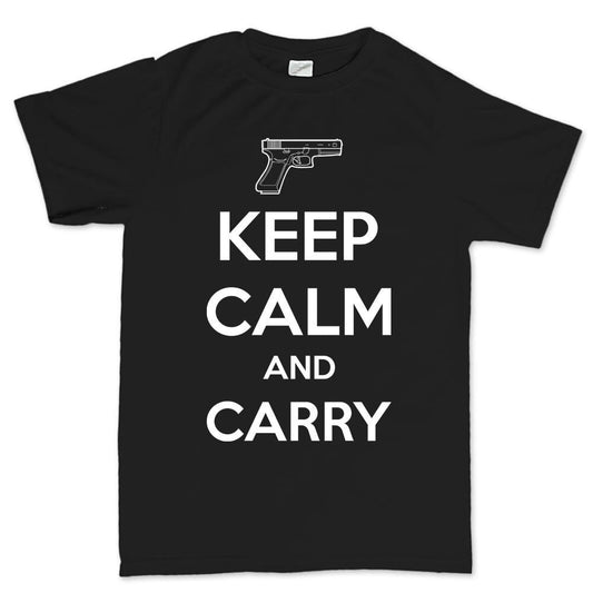 Keep Calm and Carry G19 Mens T-shirt Style001