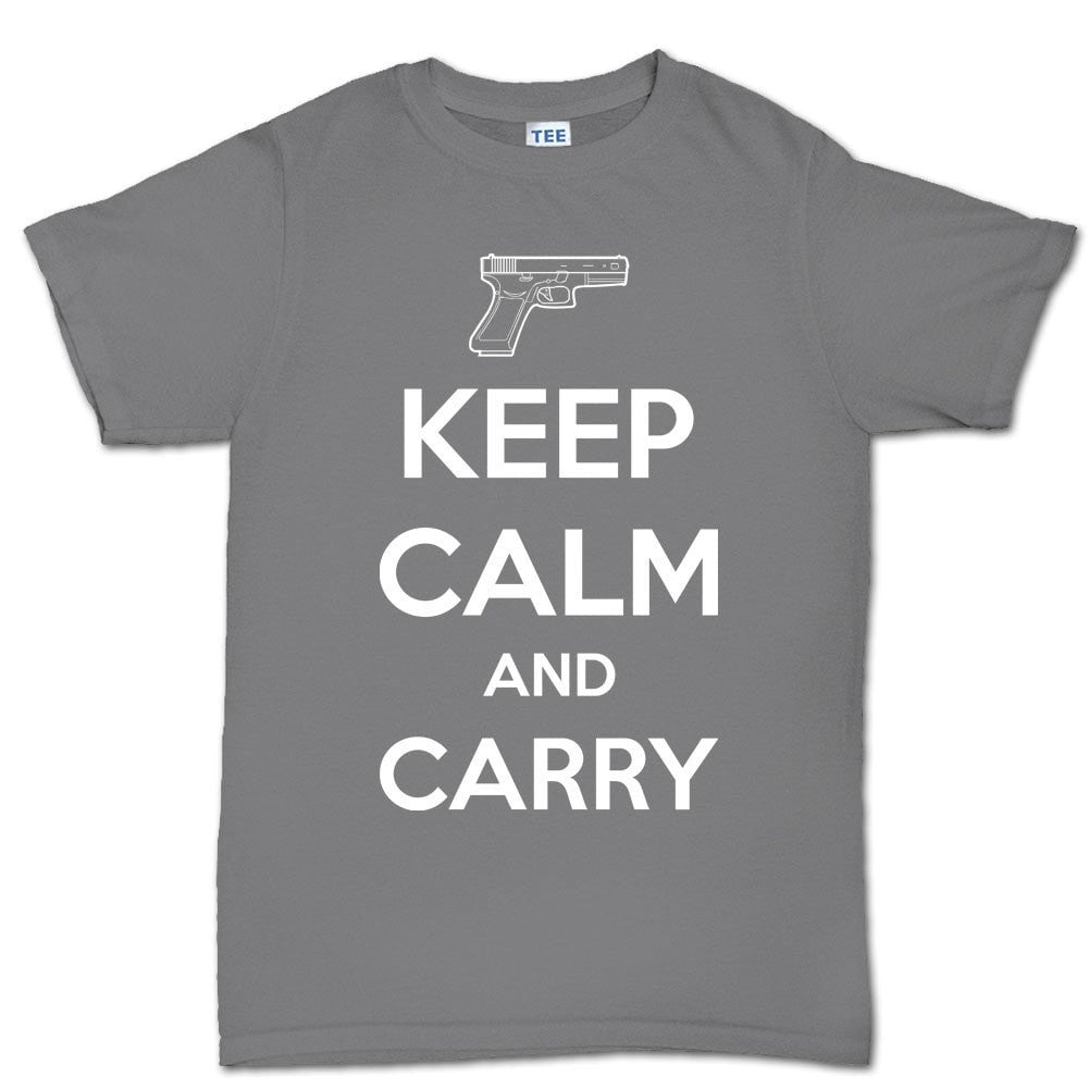 Keep Calm and Carry G19 Mens T-shirt Style001