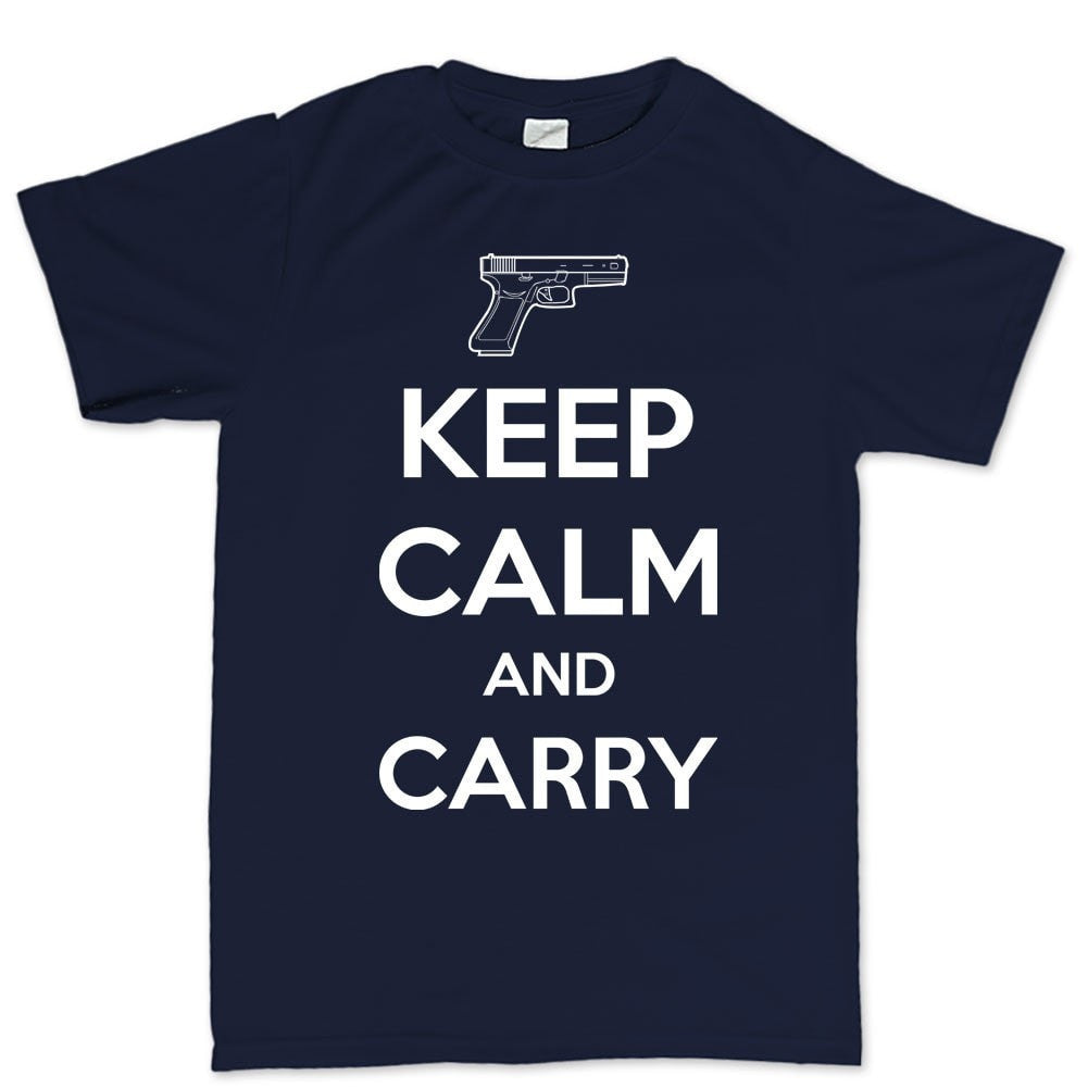 Keep Calm and Carry G19 Mens T-shirt Style001