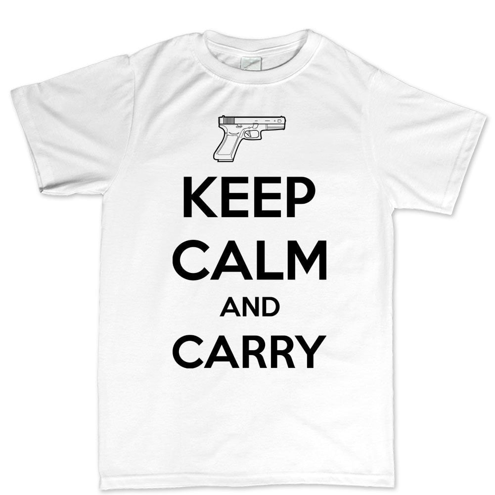 Keep Calm and Carry G19 Mens T-shirt Style001