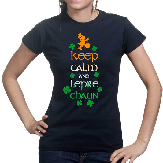 Keep Calm and Leprechaun Ladies T-shirt Style001