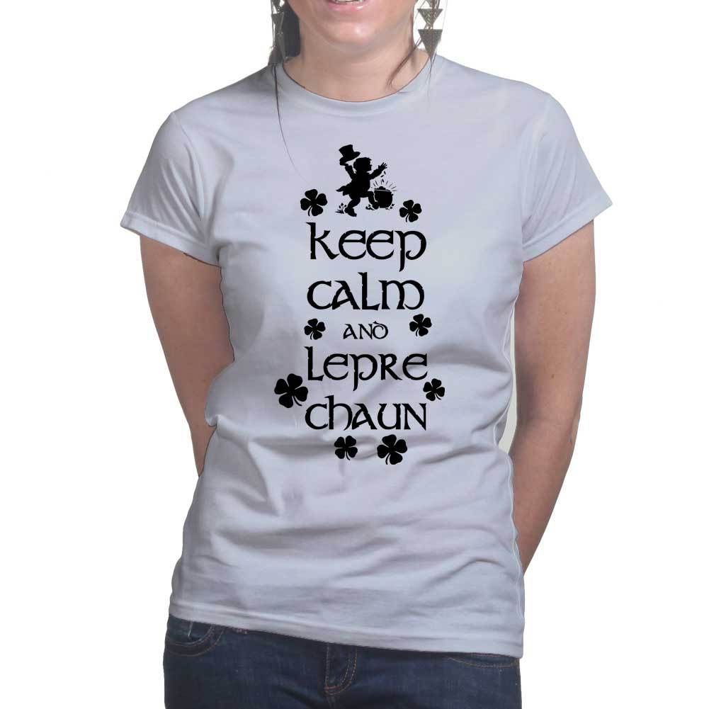 Keep Calm and Leprechaun Ladies T-shirt Style001